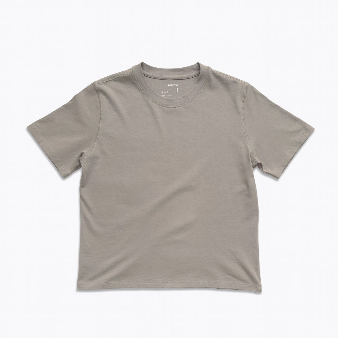 Boxy Tee | Heavy Cotton | Cinder Brown