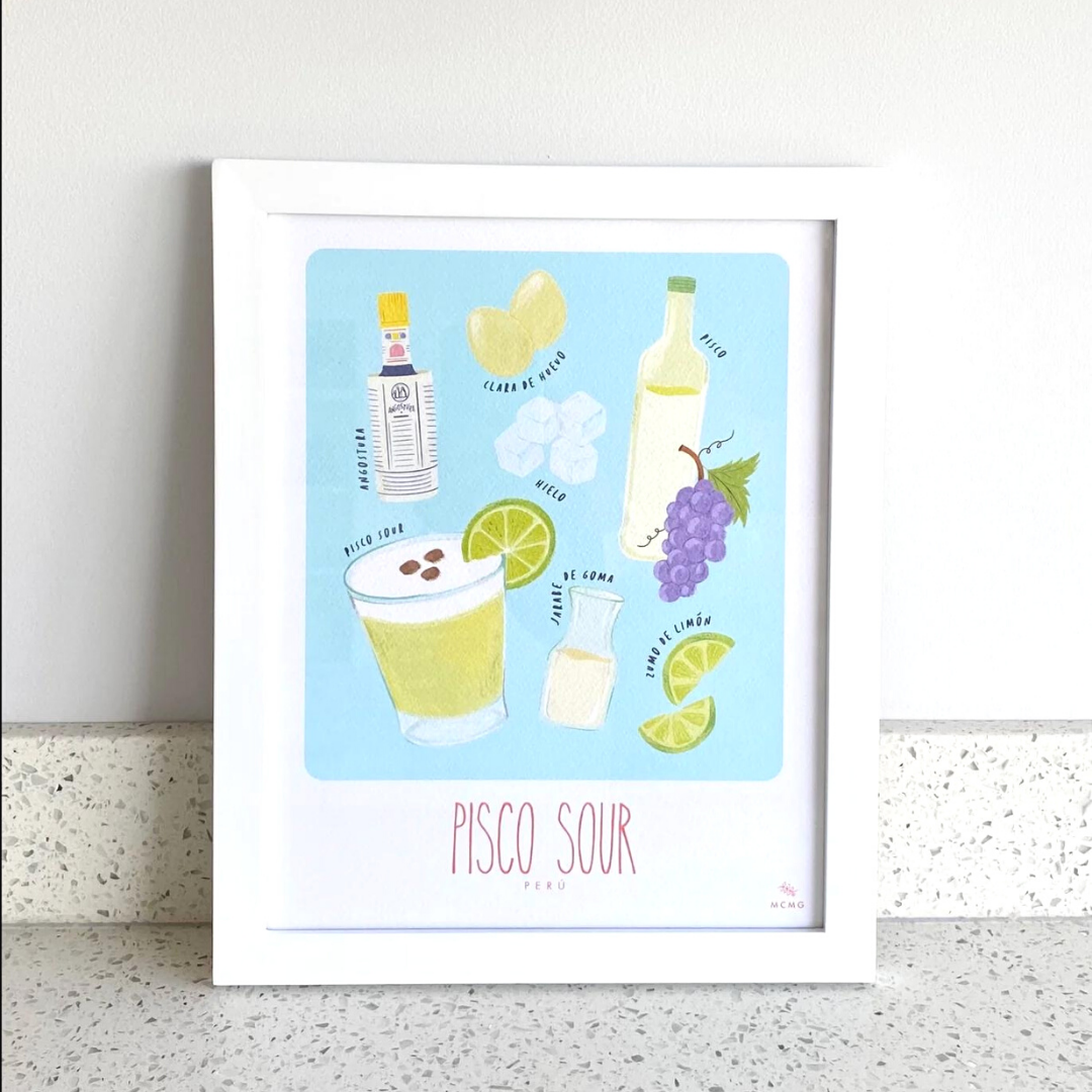 Art Print Pisco Sour pequeño - Aguacate Shop Perú