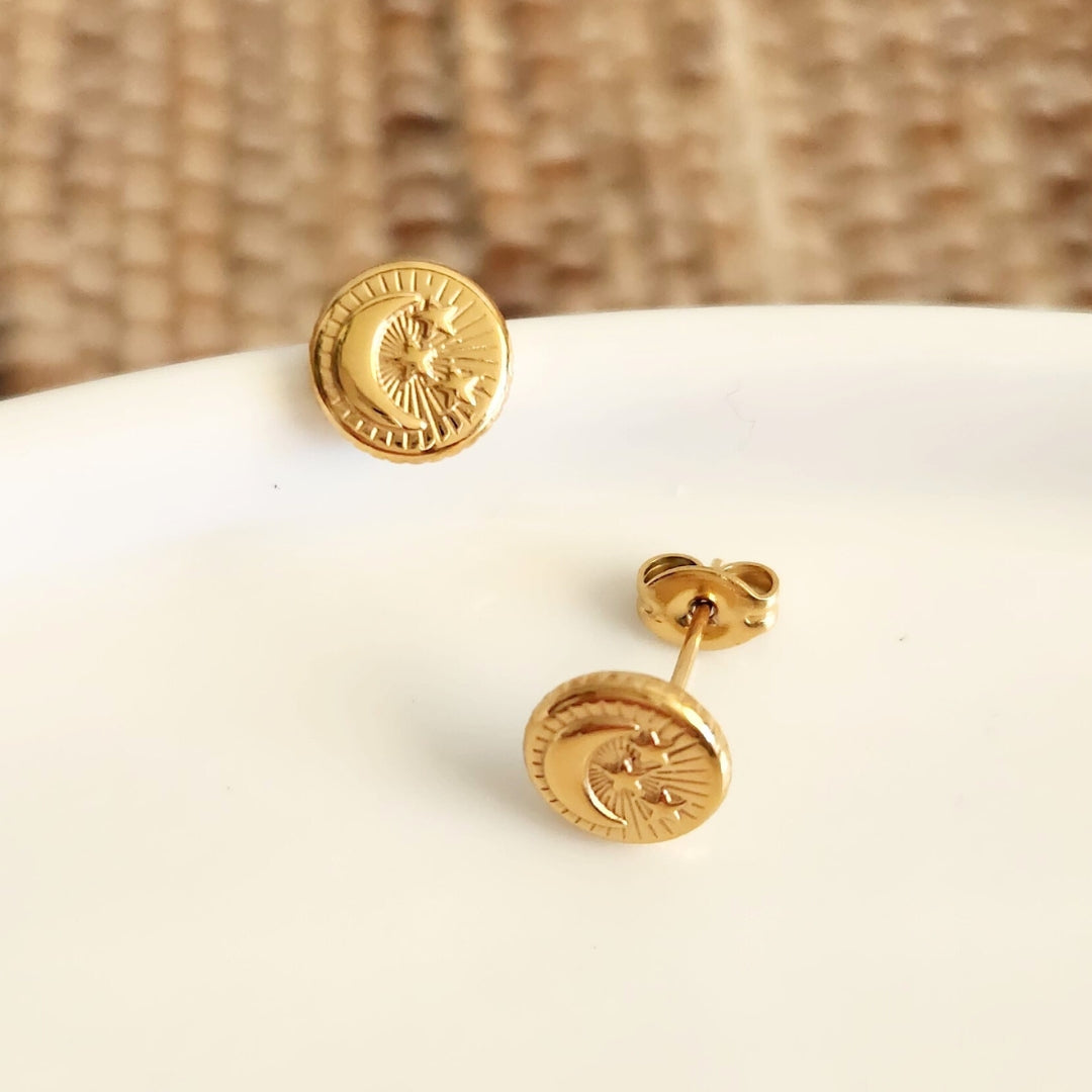 Aretes Moon & Stars