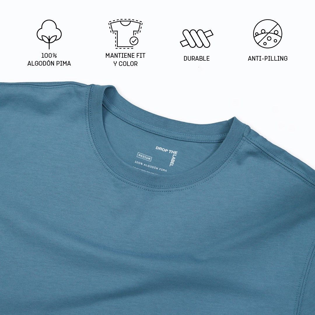 T-shirt | Pima Original | Steel Blue