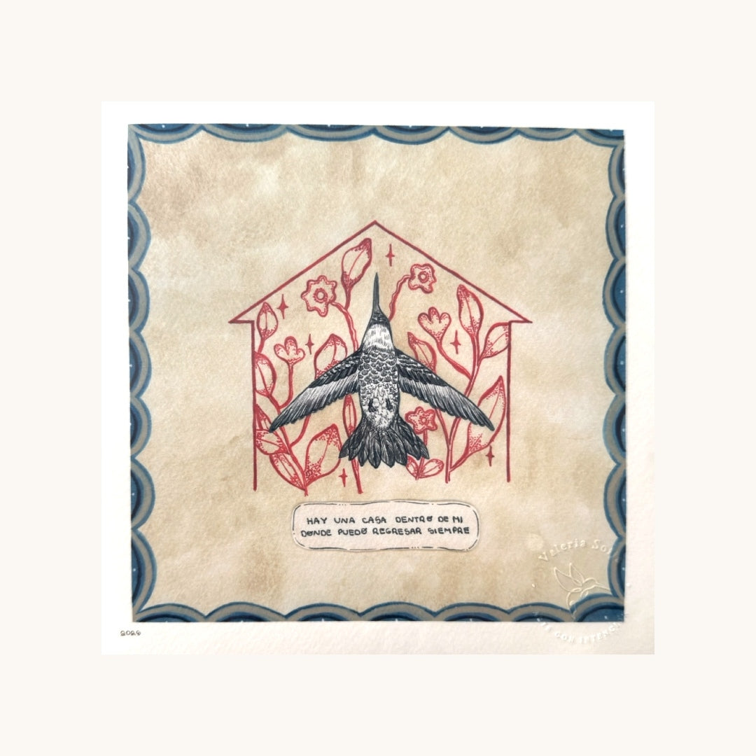 Art Print Mi hogar interior