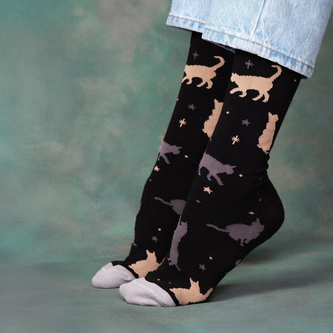 CALCETINES CASUALES GATOS