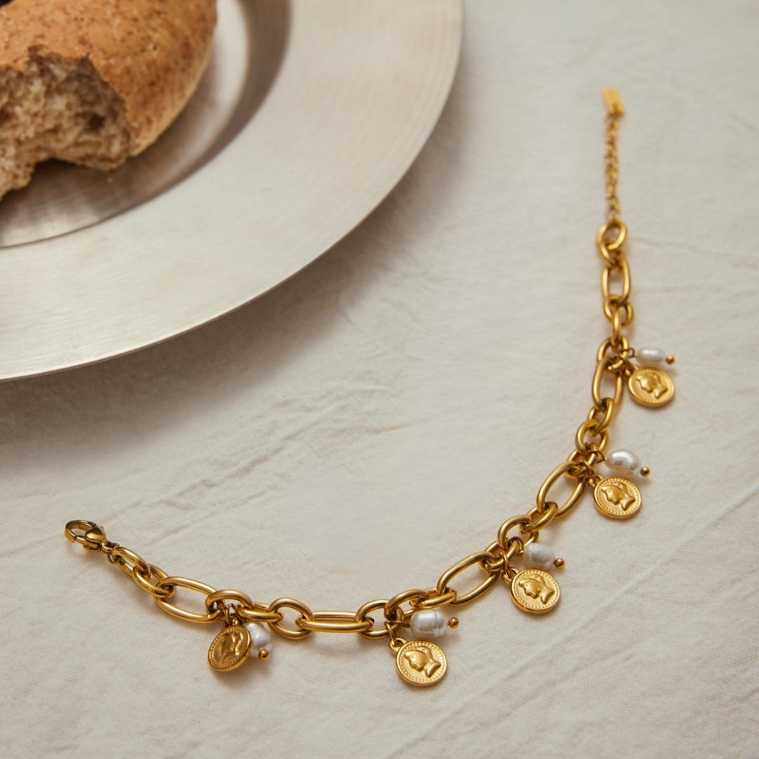 Pulsera Elizabeth con perlas del río