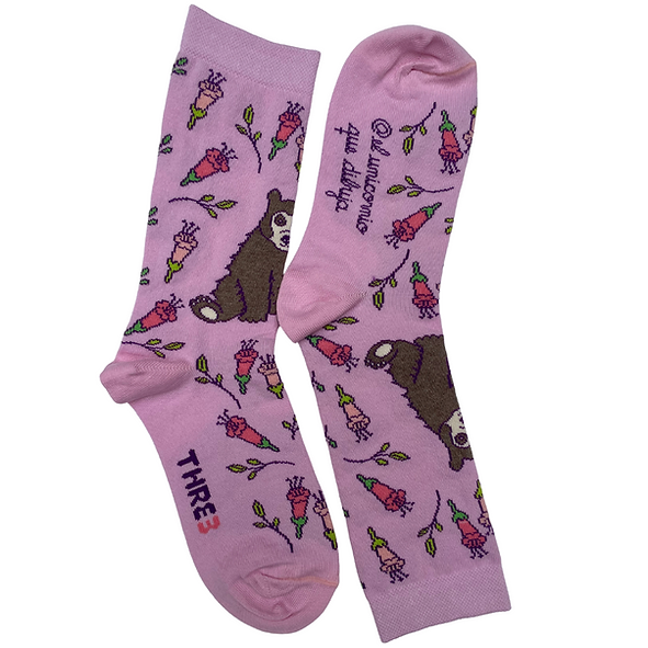 CALCETINES CASUALES OSO DE ANTEOJOS