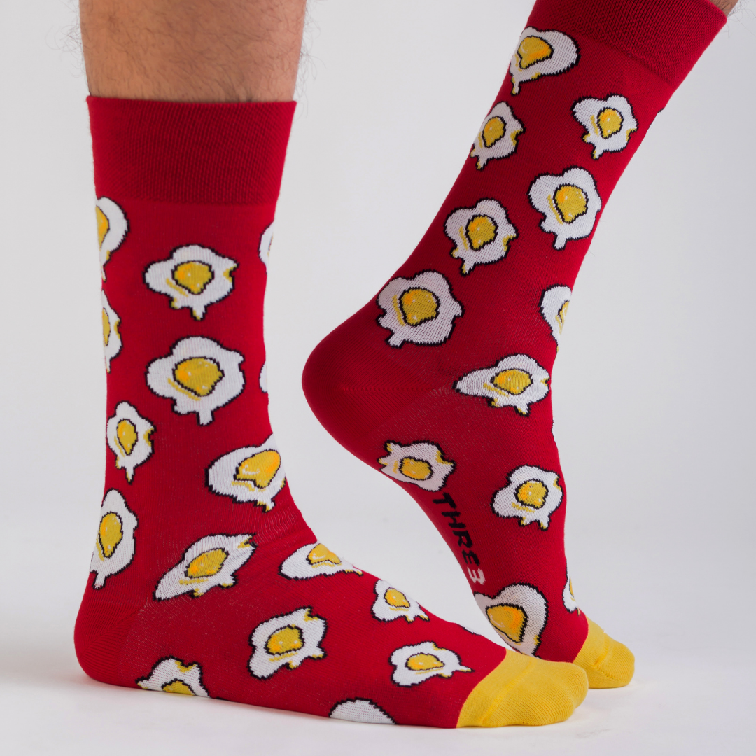 CALCETINES CASUALES HUEVO FRITO