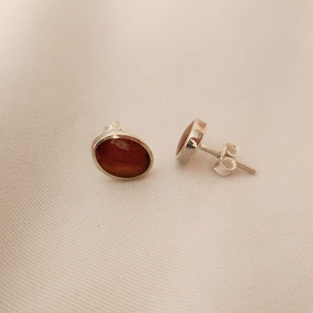 Aretes Citrino Oval