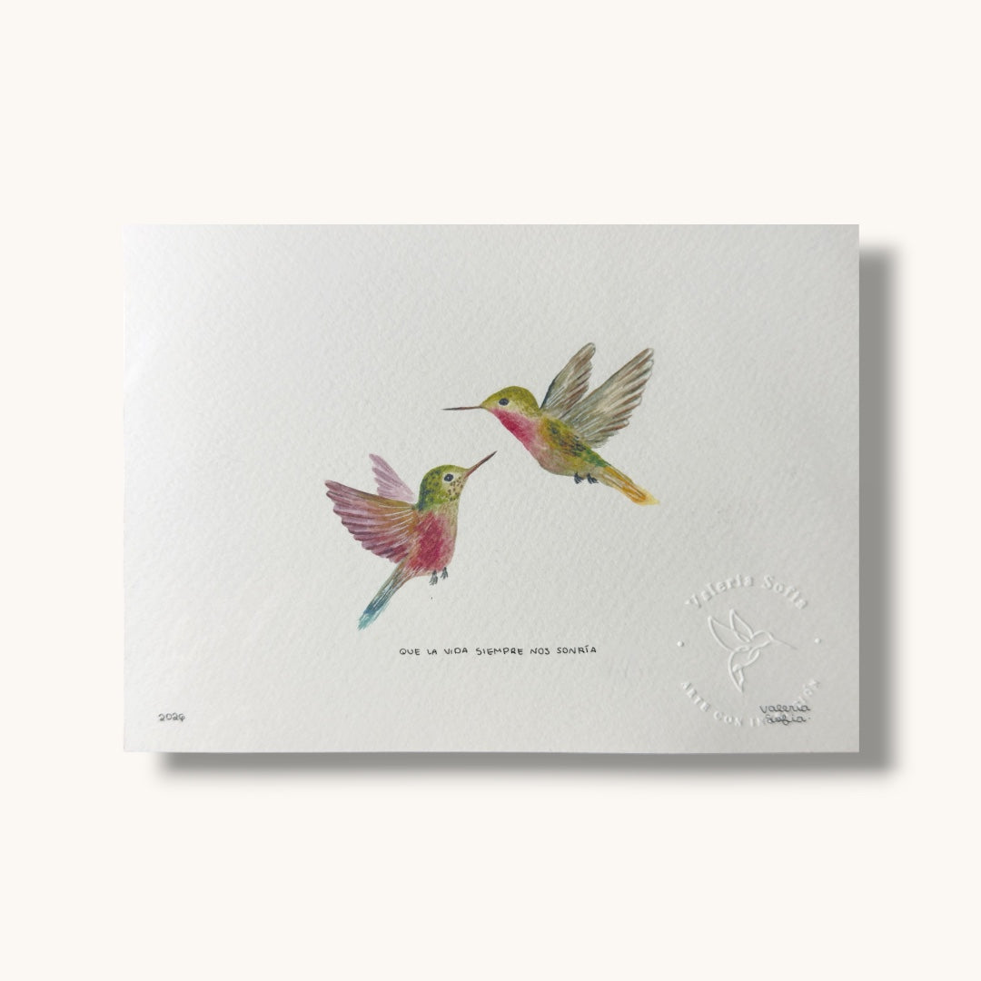 Art Print Que la vida siempre nos sonría - Aguacate Shop Perú