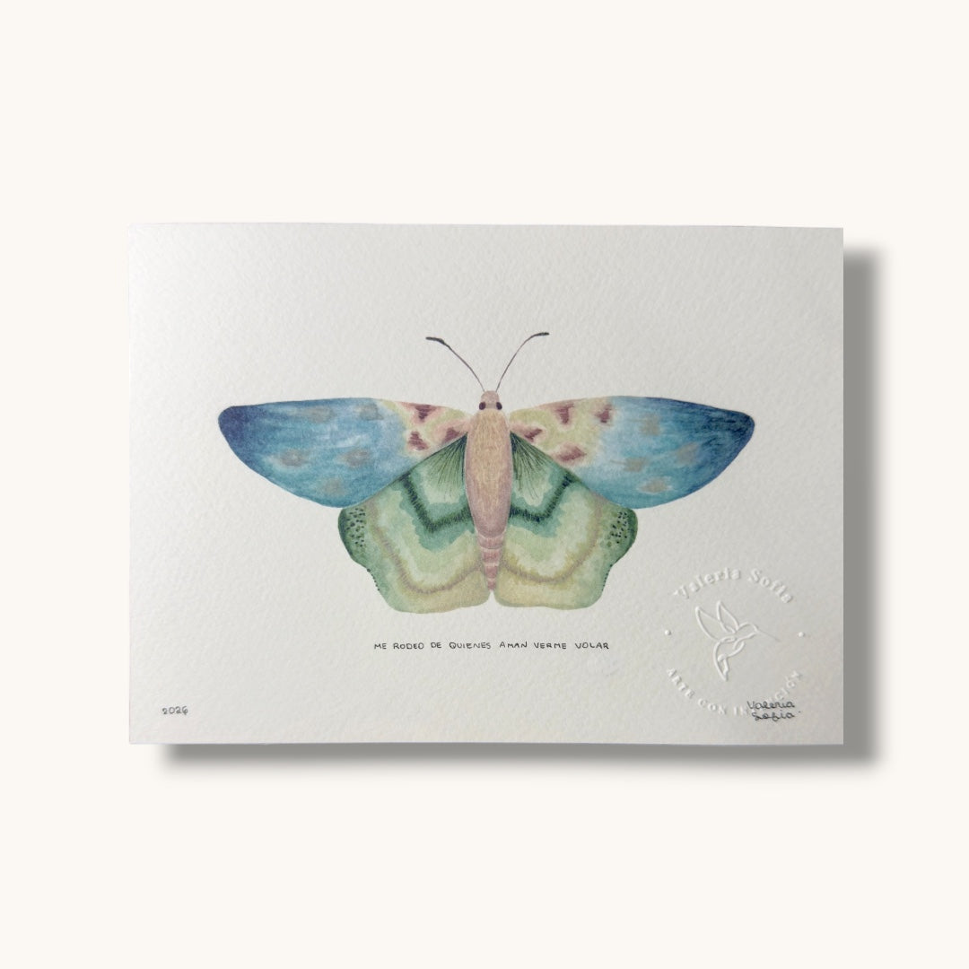Art Print Me rodeo de quienes aman verme volar
