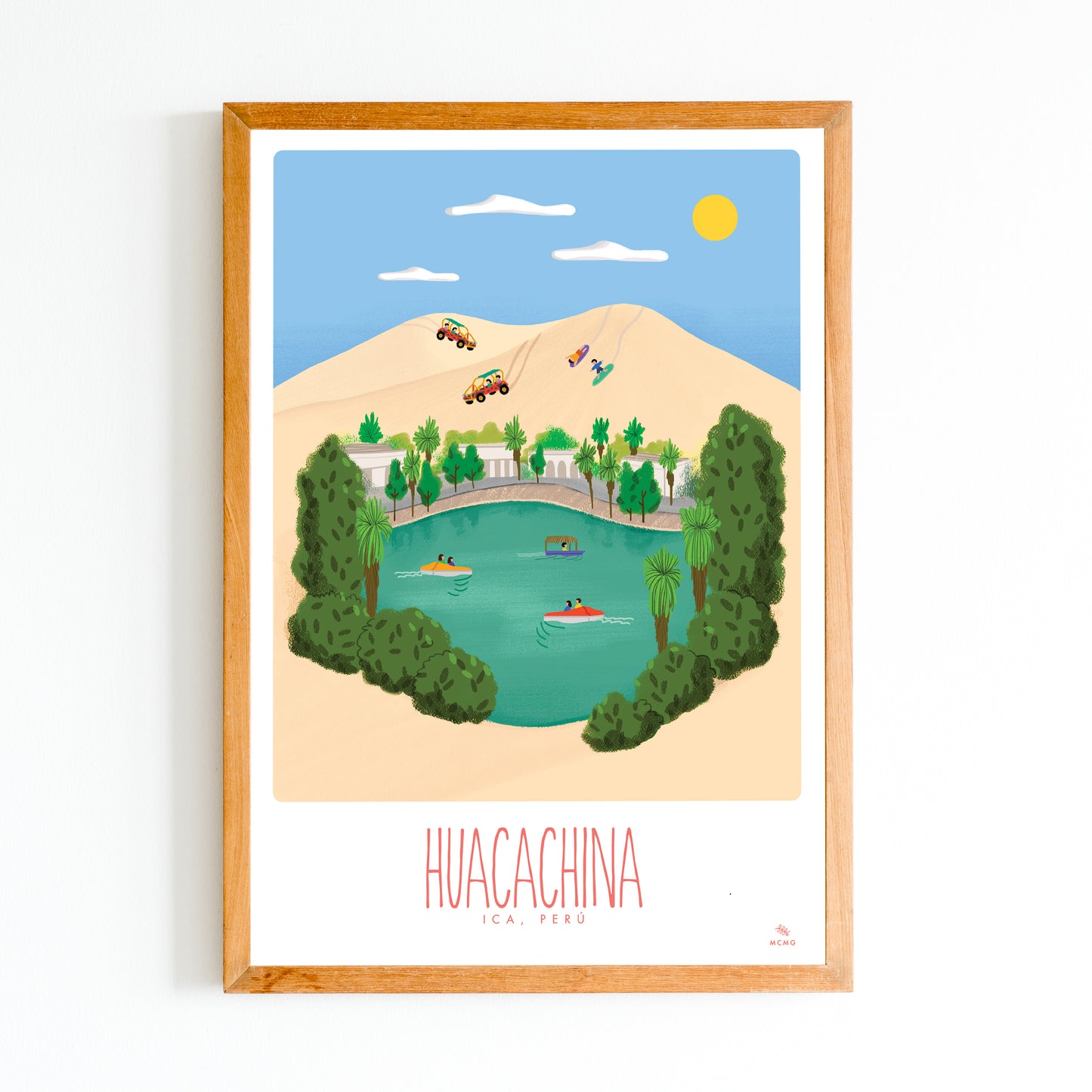 Art Print Huacachina grande - Aguacate Shop Perú