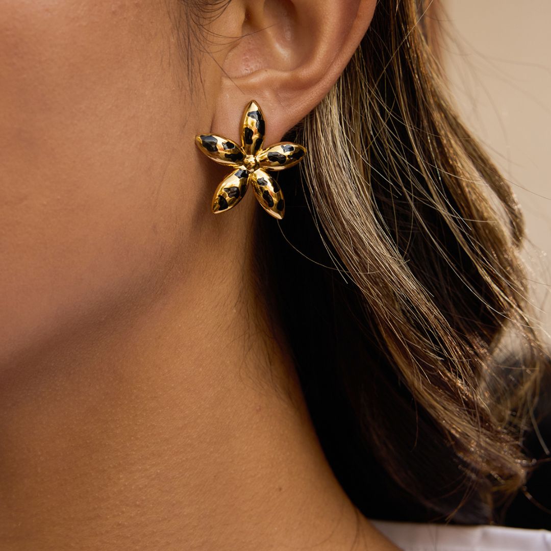 Aretes Flor Panthera - Aguacate Shop Perú