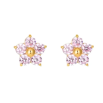 Aretes Florcitas con circones