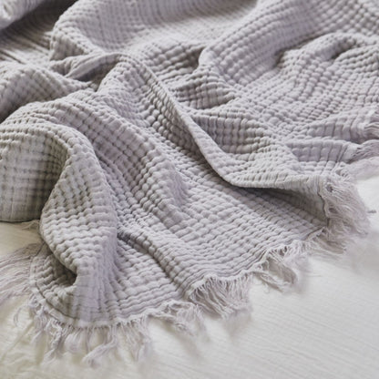 Manta Waffle Gris