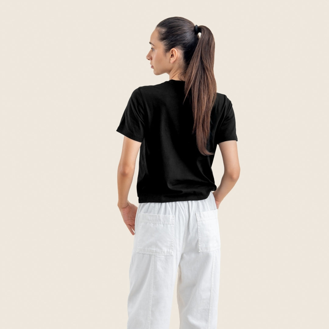 Boxy Tee | Heavy Cotton | Black