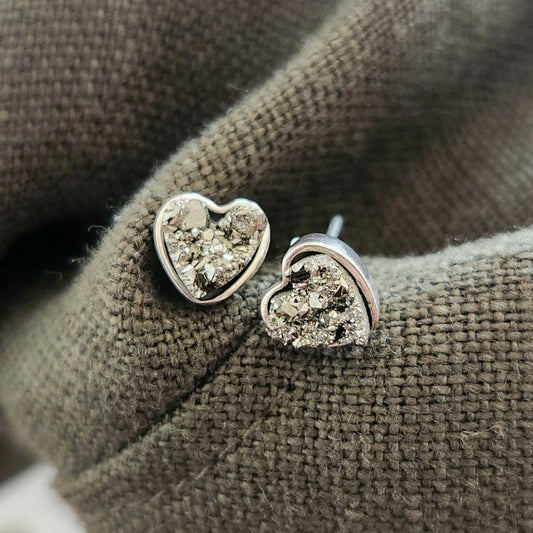 Aretes Pirita Corazón