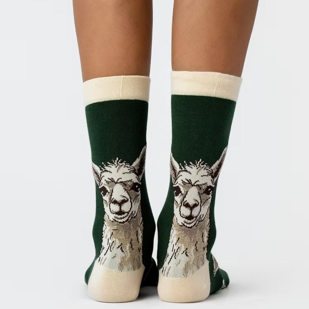 CALCETINES CASUALES LLAMAS FACE M - Aguacate Shop Perú