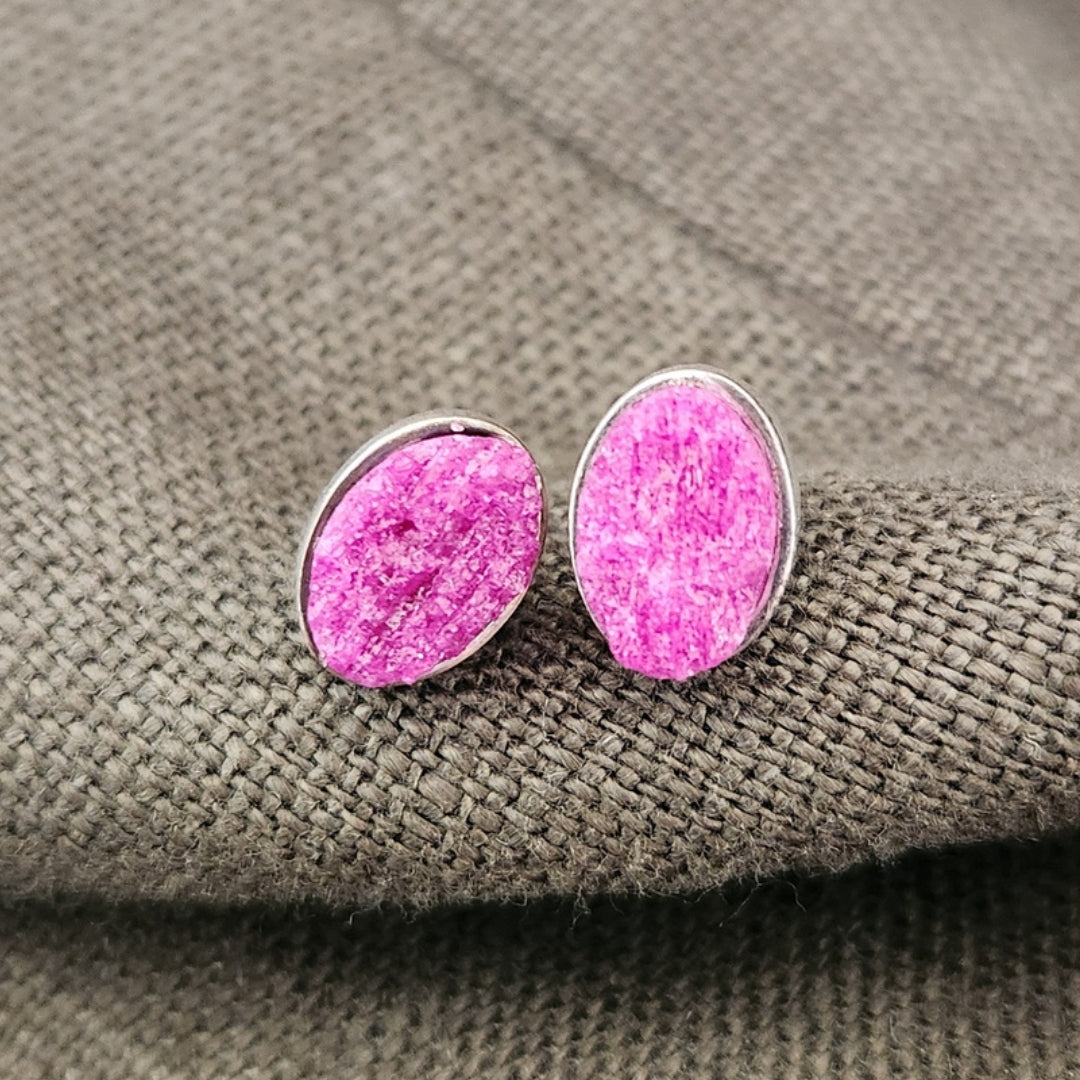 Aretes Rubí Oval