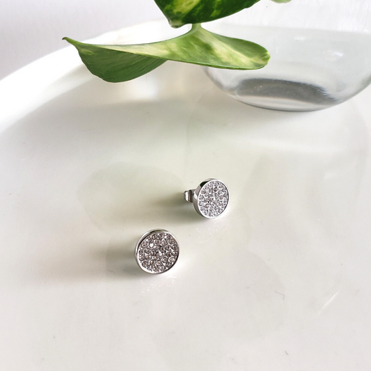 Aretes Peonia Silver