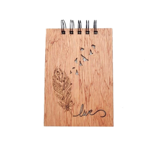 Libreta de Madera Mediana "Live"