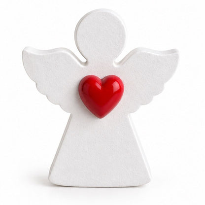 Angelito corazón rojo