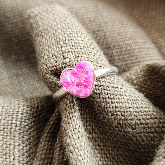 Anillo Rubí Corazón