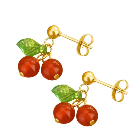 Aretes Cerezas