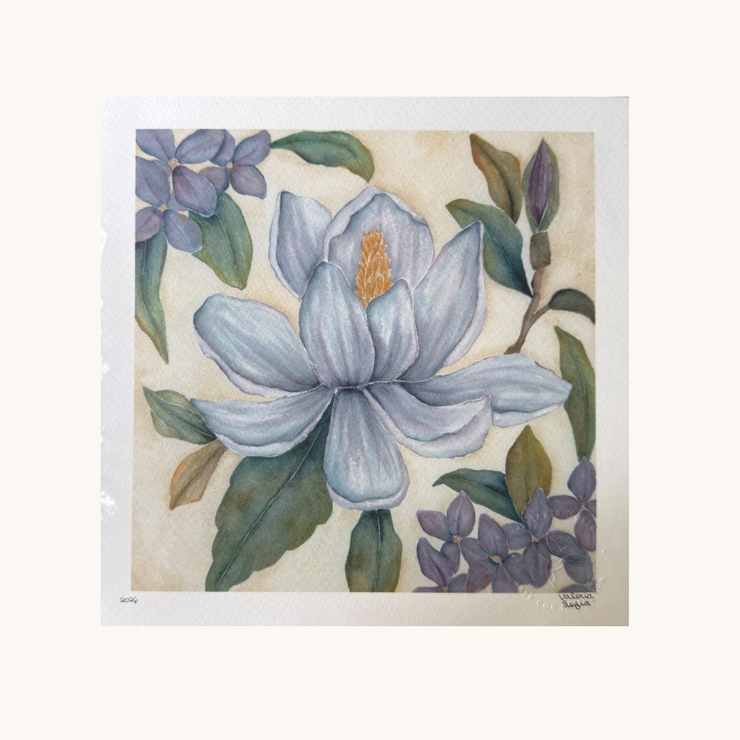 Art Print Magnolia azul