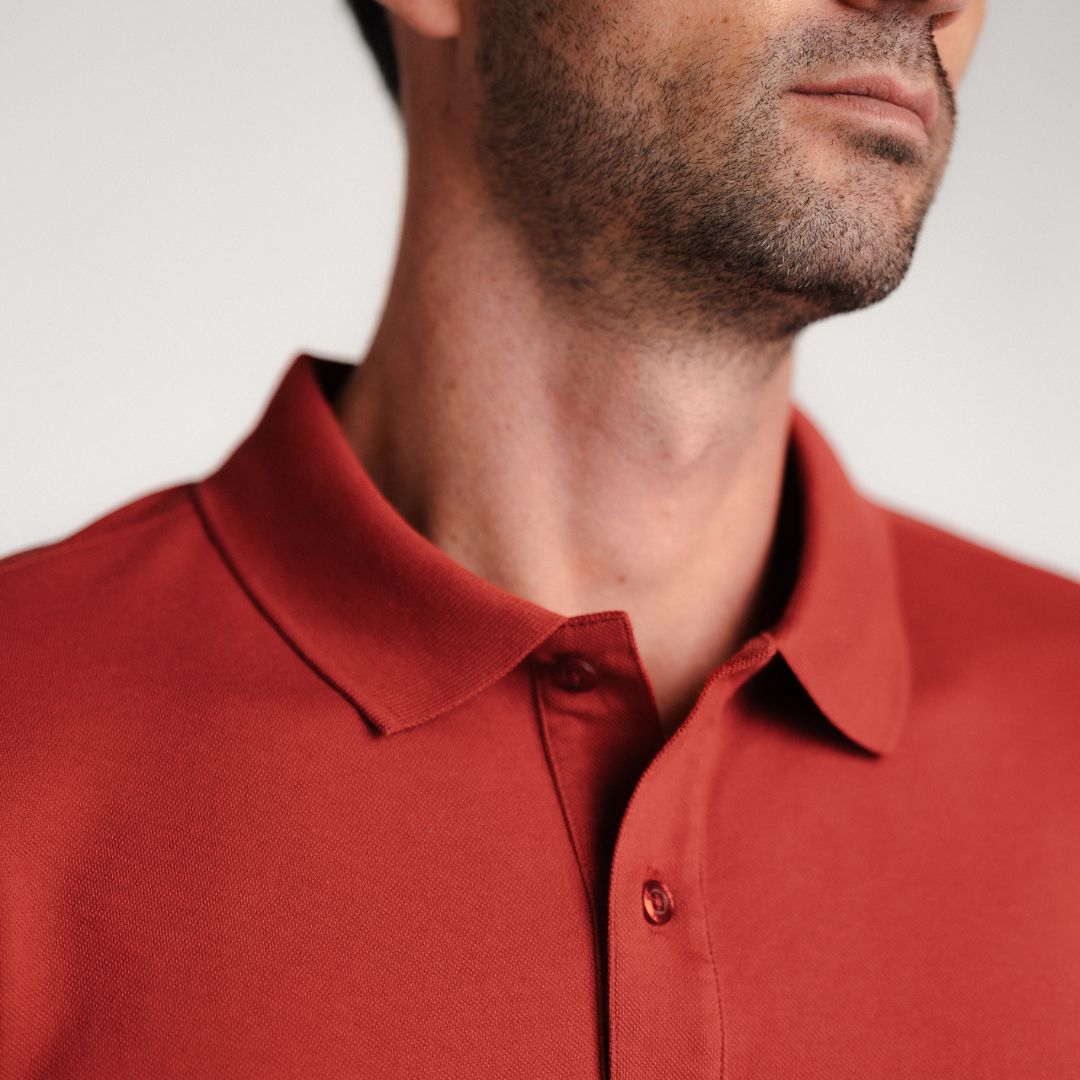 Polo Shirt | Pima Piqué | Brick Red