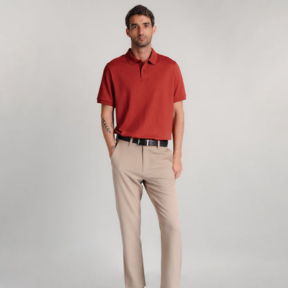 Polo Shirt | Pima Piqué | Brick Red