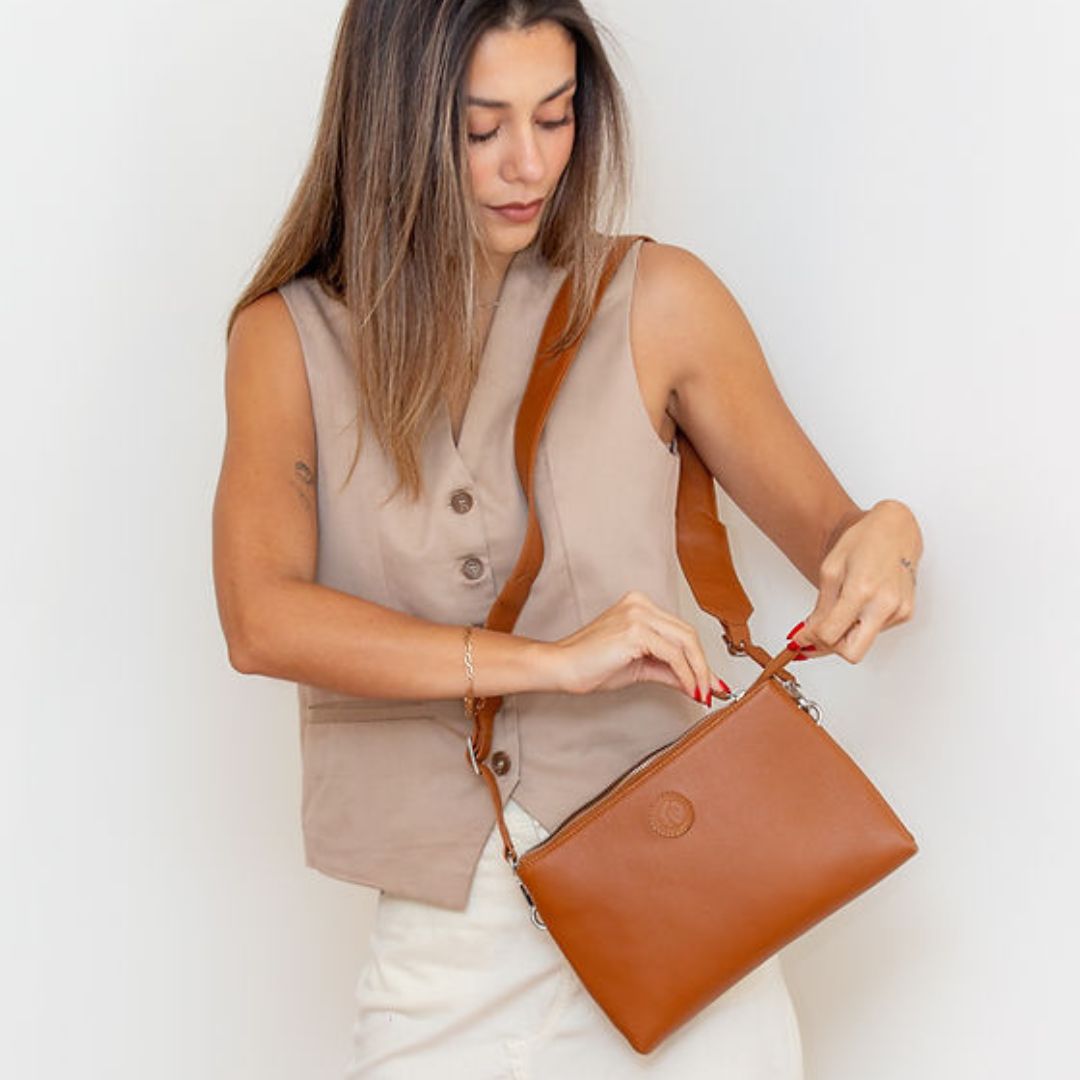 Brisa crossbody Camel