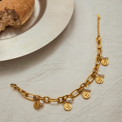 Pulsera Elizabeth con perlas del río