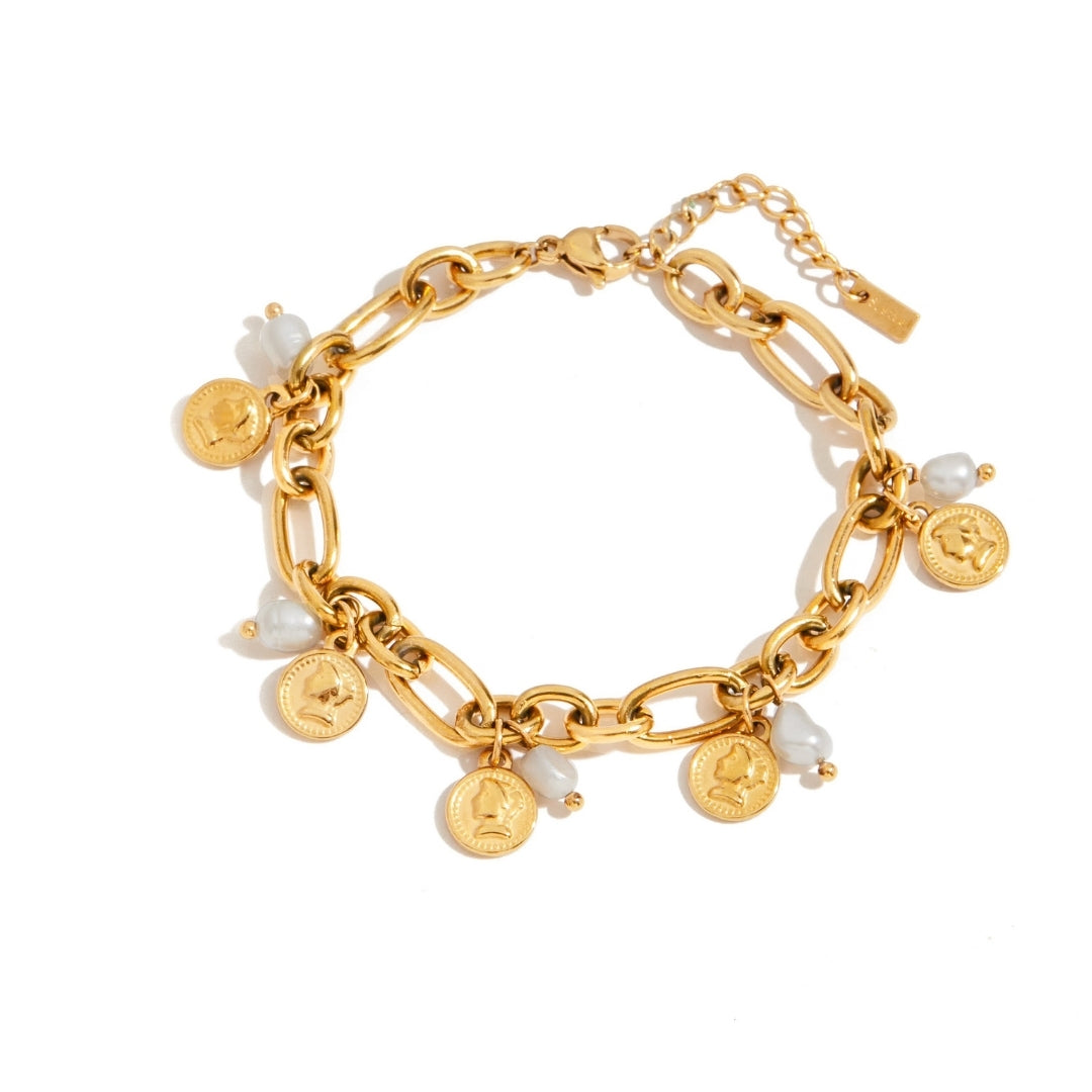 Pulsera Elizabeth con perlas del río