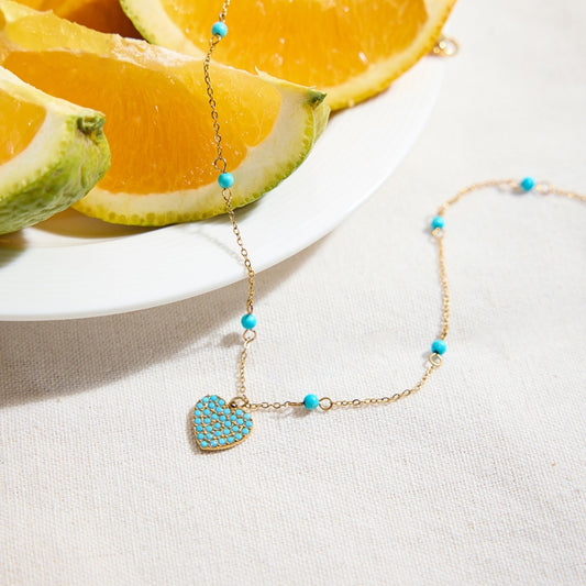 Collar Blue Heart