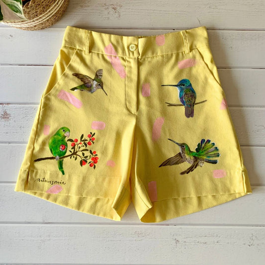 Short Color y Sabor - Lino amarillo - Talla L (Modelo 2)