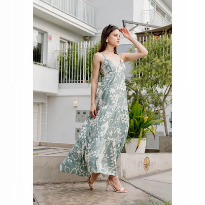 Vestido Mar print verde - Aguacate Shop Perú