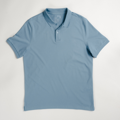 Polo Shirt | Pima Piqué | Smoke Blue