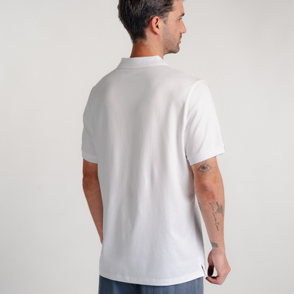 Polo Shirt | Pima Piqué | White