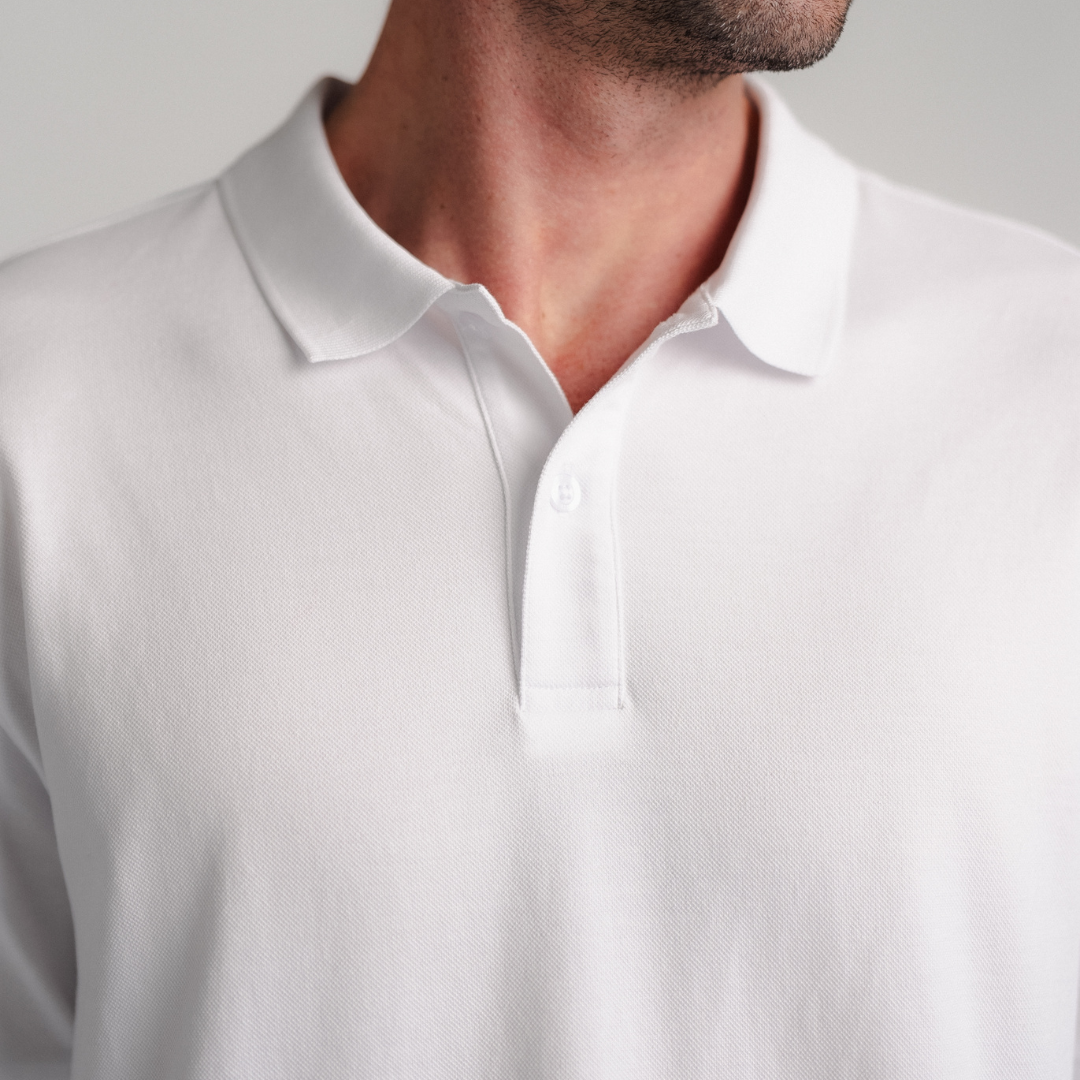 Polo Shirt | Pima Piqué | White