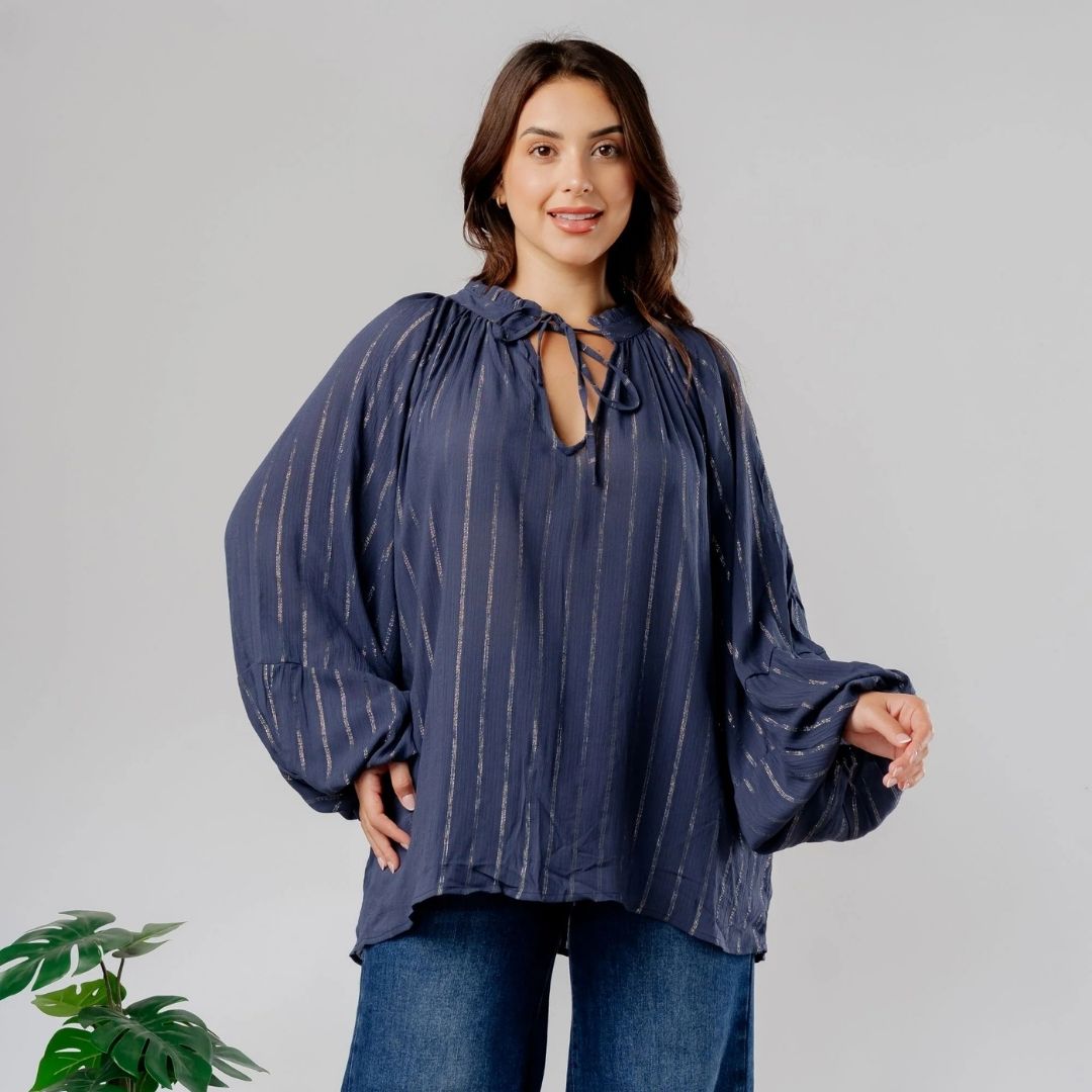Blusa Miranda Azul - Aguacate Shop Perú
