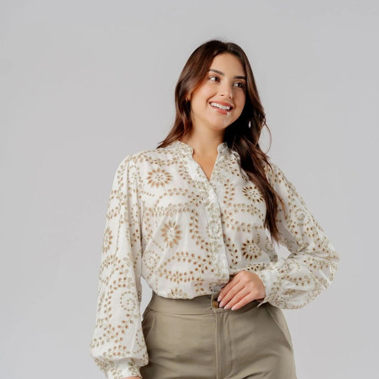 Blusa Broderie Emilia verde