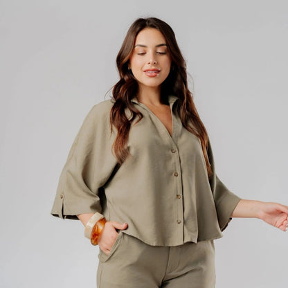 Blusa Madrid Verde - Aguacate Shop Perú