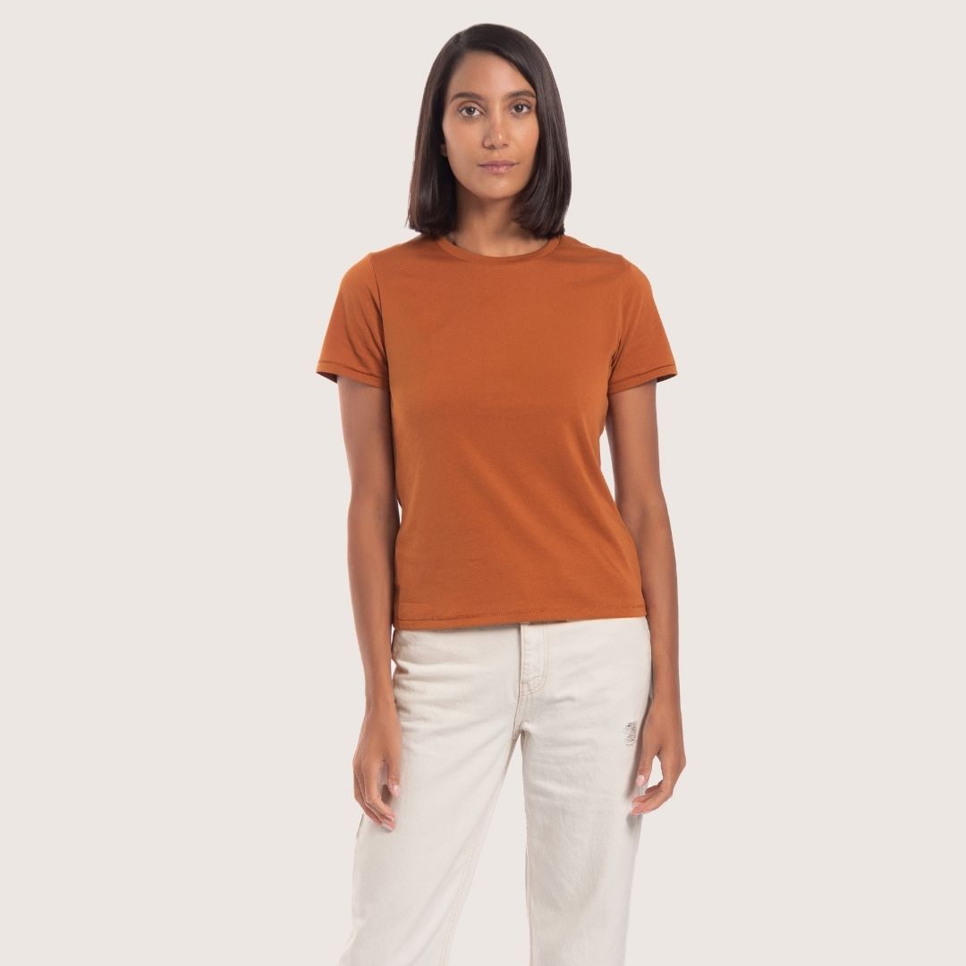 T-shirt | Everyday Pima | Leather Brown - Aguacate Shop Perú