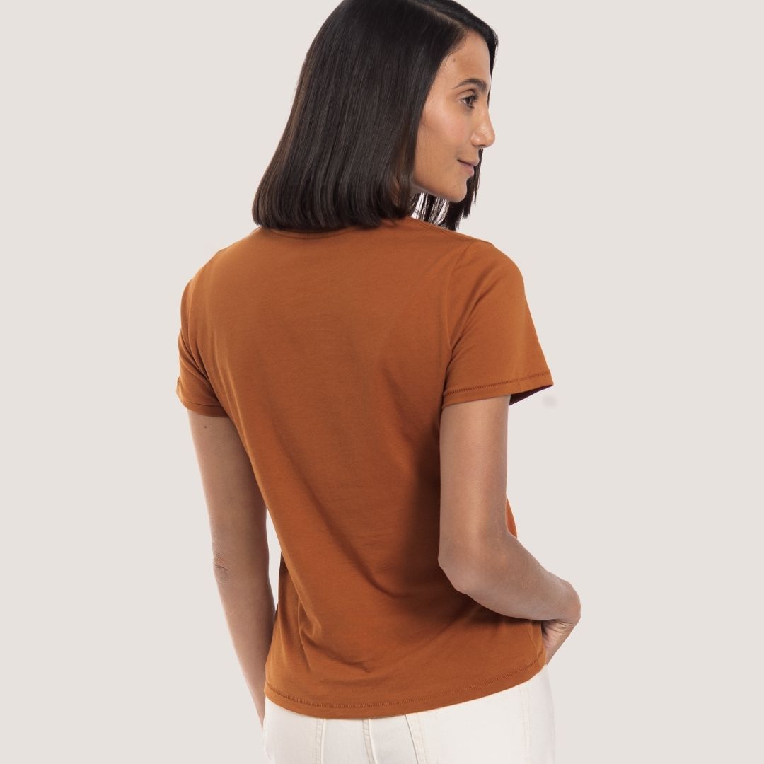 T-shirt | Everyday Pima | Leather Brown - Aguacate Shop Perú