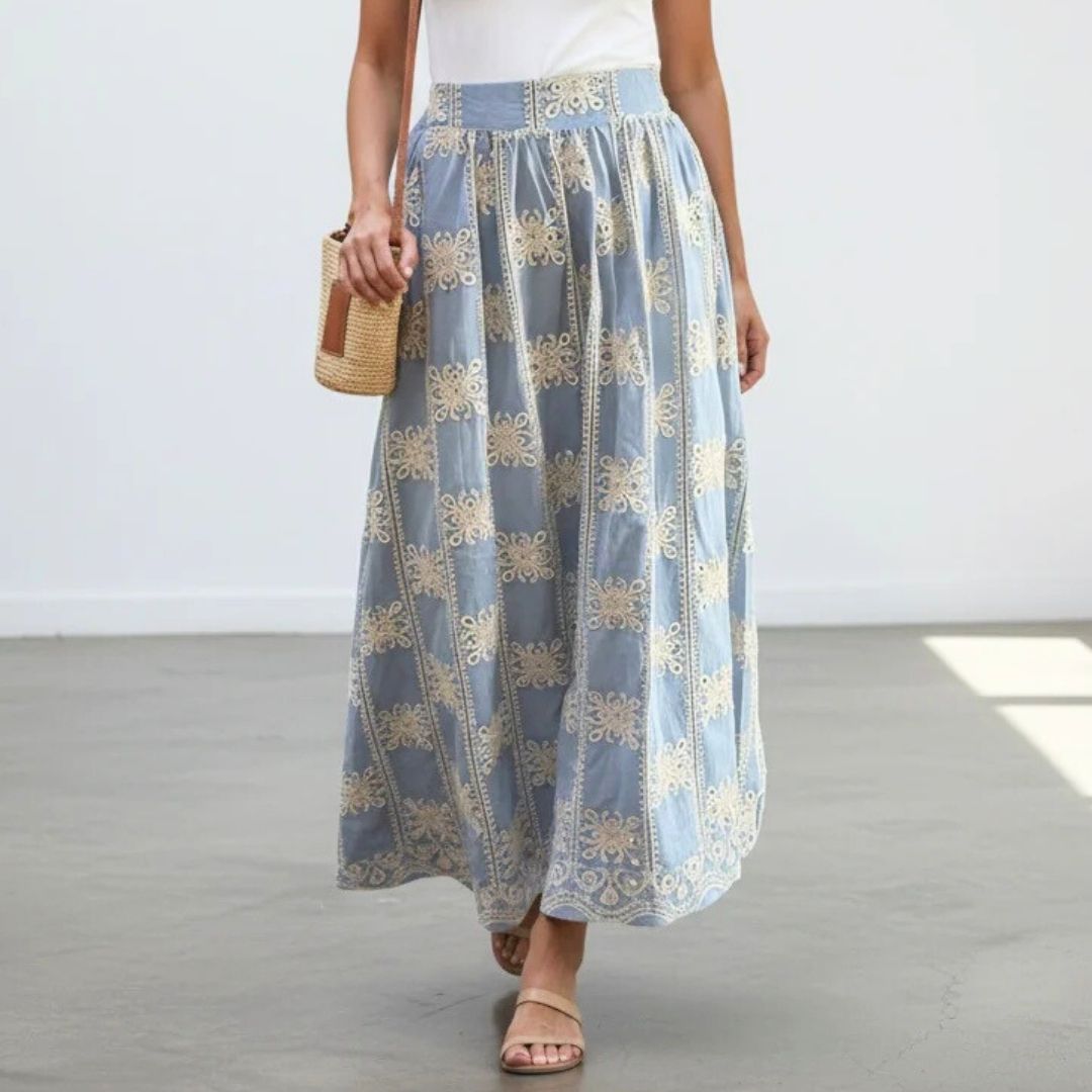 Falda Antonella celeste - Aguacate Shop Perú