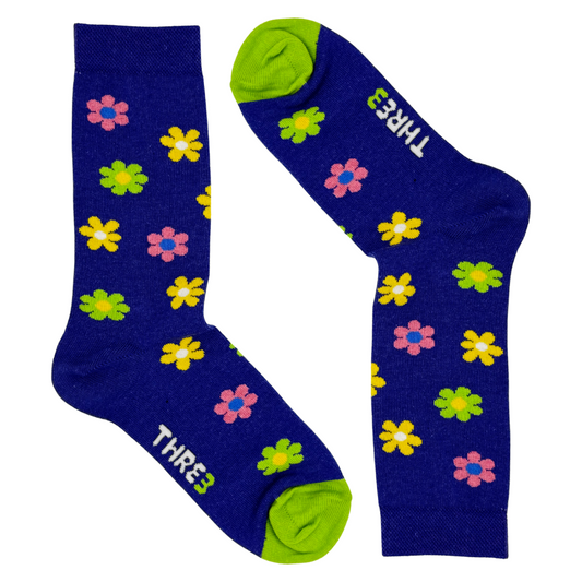 CALCETINES CASUALES FLORES M