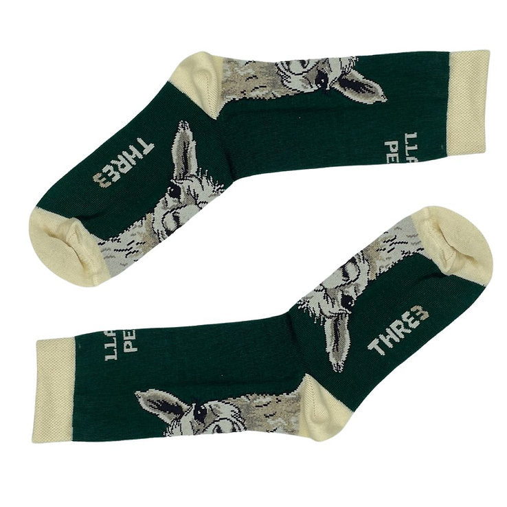 CALCETINES CASUALES LLAMAS FACE M