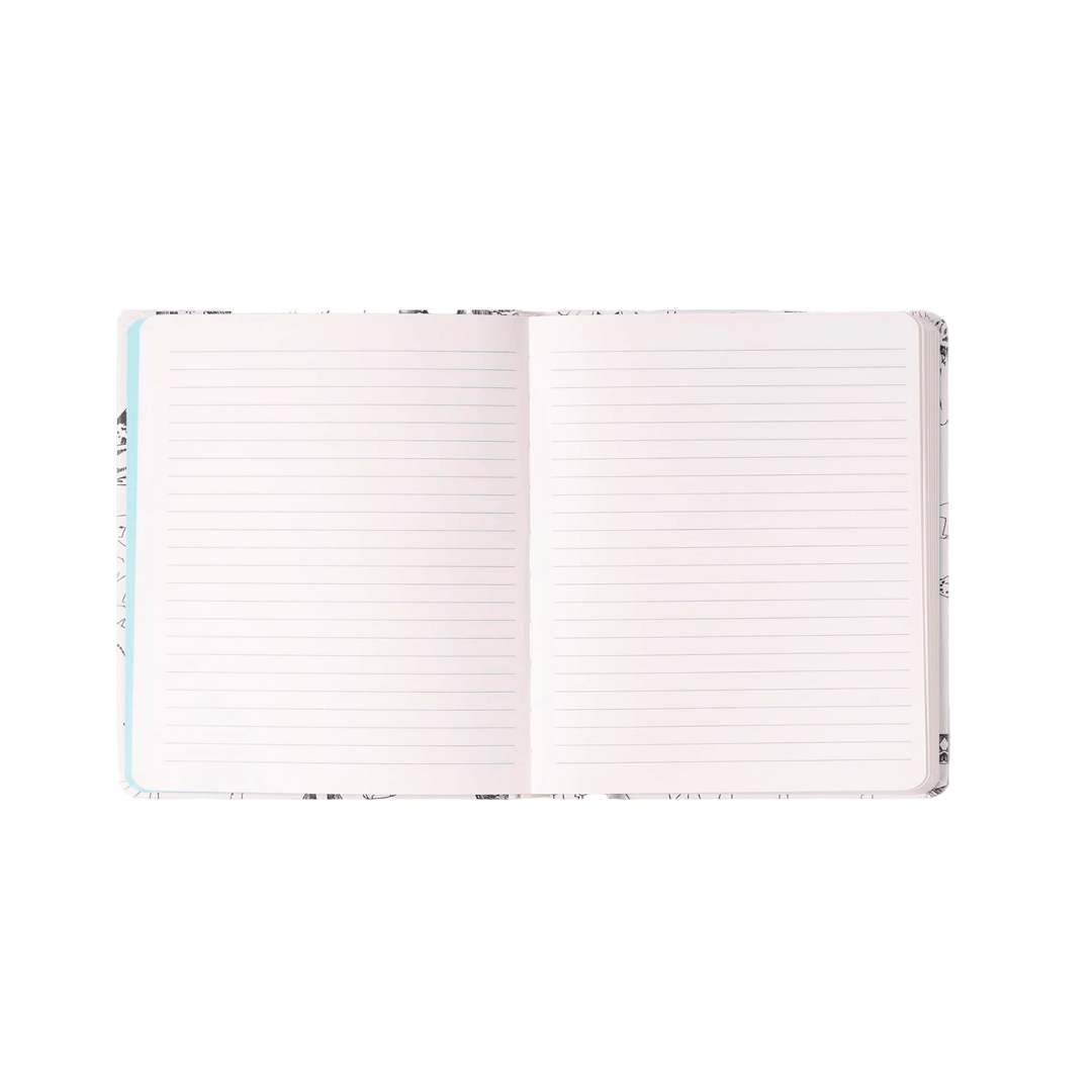 Cuaderno mediano rayado Outlined dogs