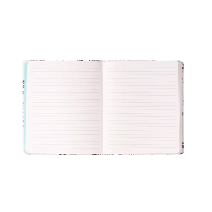 Cuaderno mediano rayado Outlined dogs