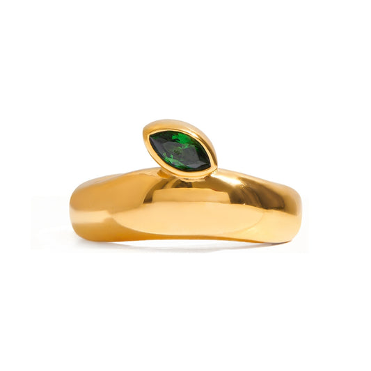 Anillo Statement Esmeralda