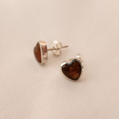 Aretes Citrino Corazón