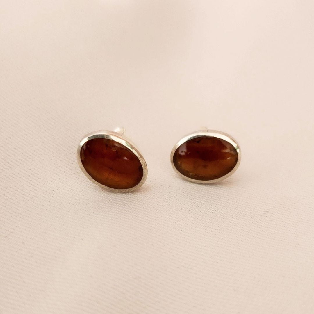 Aretes Citrino Oval